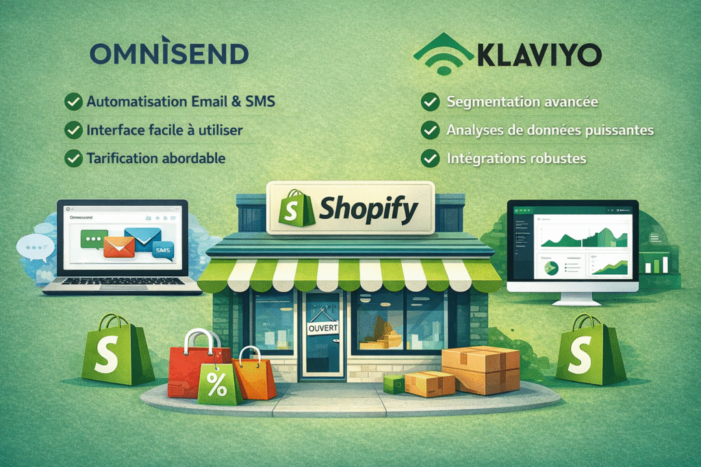 Omnisend VS Klaviyo comparatifs